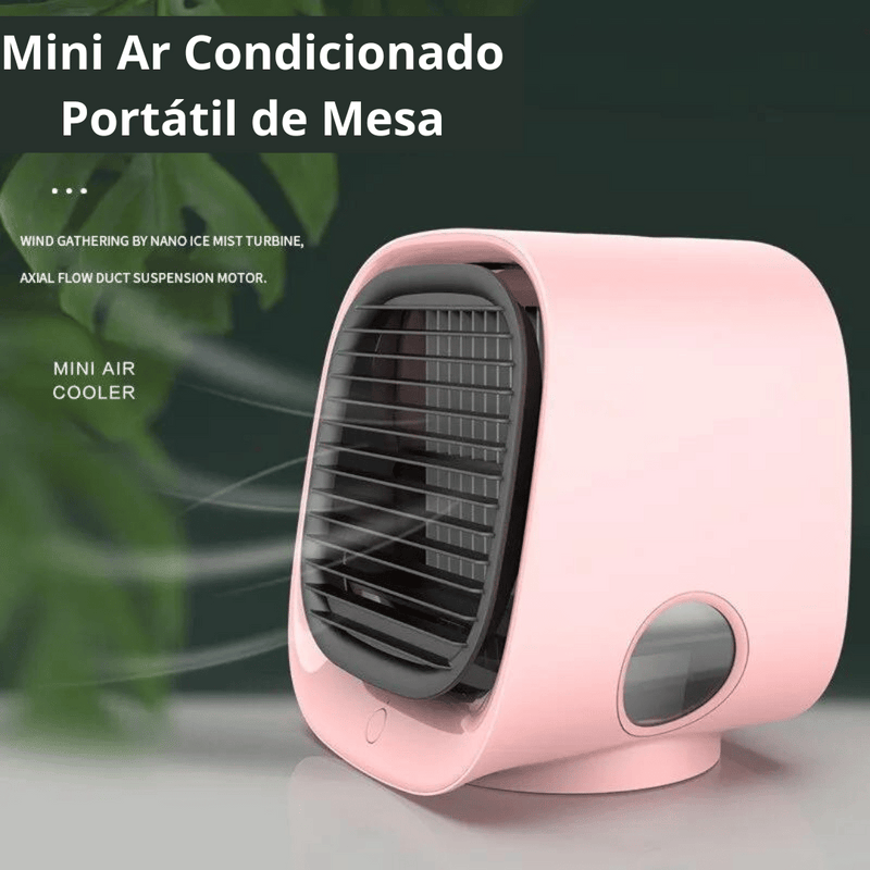 Mini Ar Condicionado Portátil de Mesa