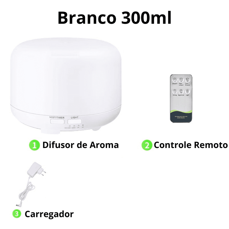 Umidificador De Ar Purificador Aroma Difusor Portátil Led | Óleos essências