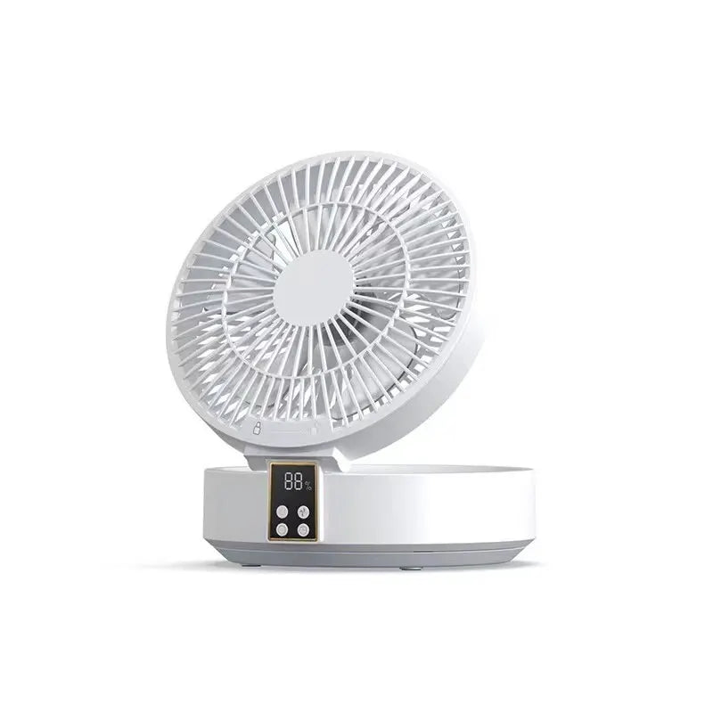 Mini Ventilador Elétrico Portátil Ajustável com Controle Remoto